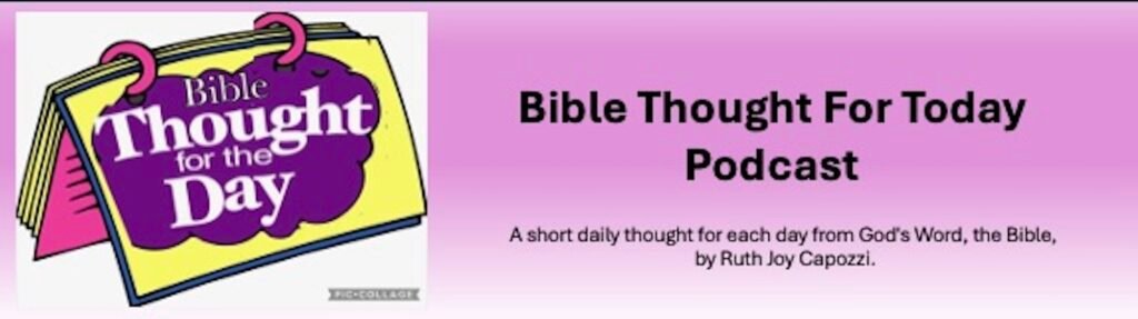 Bible Thought For Today Banner